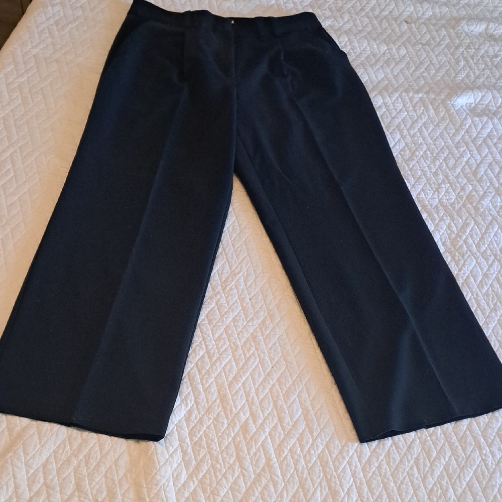 LOFT Black High-Rise Trousers
